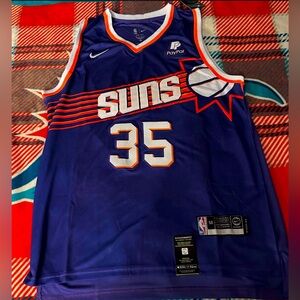 Nike Suns Blue and Orange Basketball Jersey